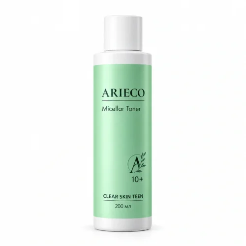 Мицеллярный тонер для проблемной кожи детей и подростков от 10 лет/ Micellar Toner 200 мл · ARIECO