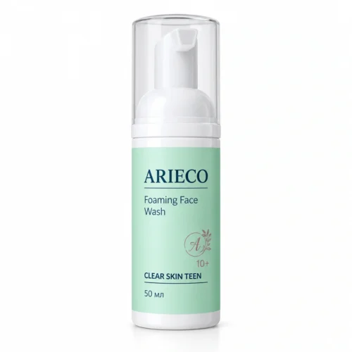 Пенка для умывания для проблемной кожи детей и подростков / Foaming Face Wash CLEAR SKIN TEEN, 50 мл · ARIECO